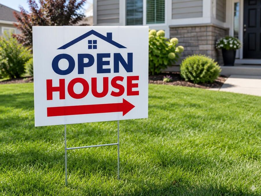 Sample yard sign print example
